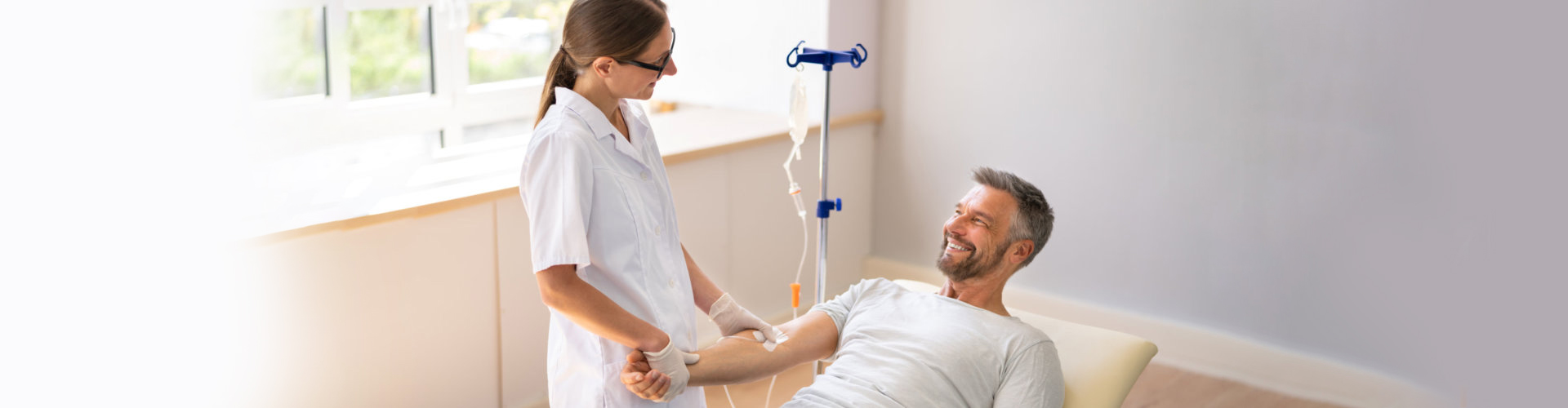 man and his nurse